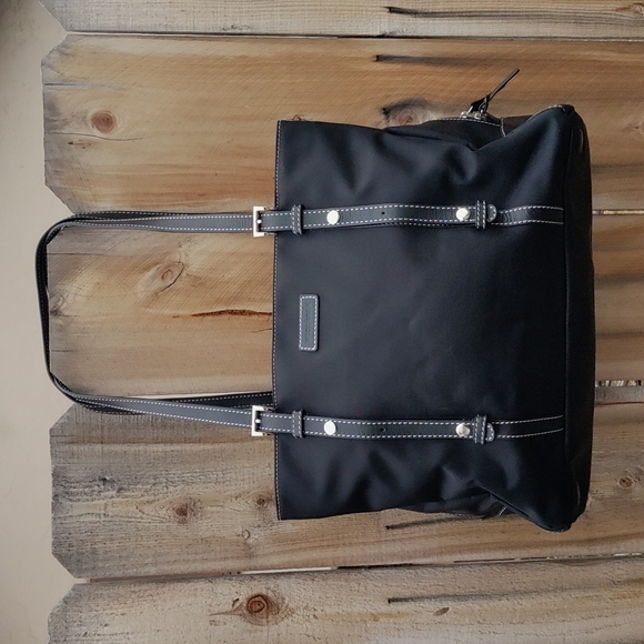 Stork Sak Handbags - Stork Sak London black diaper bag